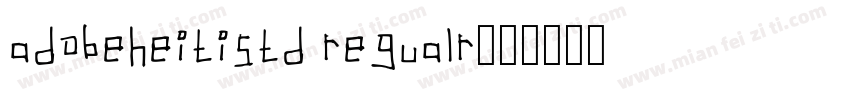 adobeheitistd regualr字体转换